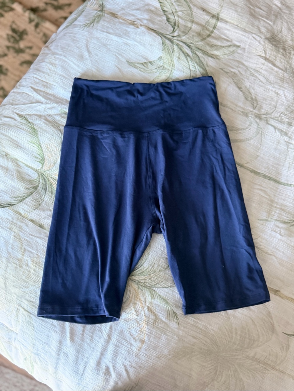 High-Waist Navy Women’s Bike Shorts
